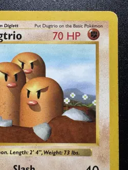Shadowless Dugtrio 19/102 Base Set Wotc Pokemon Card Rare HP - Image 4