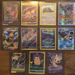 Pokemon TCG Card Lot of 11 OFFICIAL Cards + Ultra Rare | GX EX VSTAR OR V! NM - Image 1
