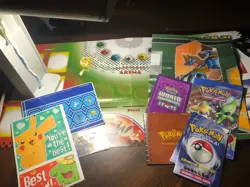 2 - Pokemon Theme Deck Play Mat & Lot og extras - Stickers Booklets - Card List - Image 1