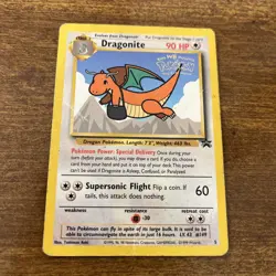 Pokemon Dragonite #5 WB First Movie Black Star Promo Card HP - Image 1