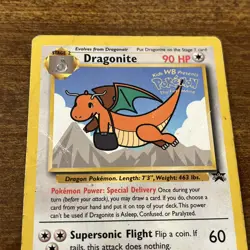 Pokemon Dragonite #5 WB First Movie Black Star Promo Card HP - Image 2