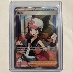 Hilda 164/086 Full Art Ultra Rare White Flare Holo Pokemon TCG Card - Image 1