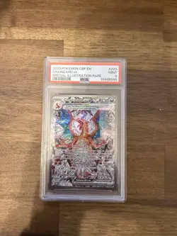 Pokemon TCG Obsidian Flames Charizard EX Card 223/197 Sir PSA 9 - Image 1