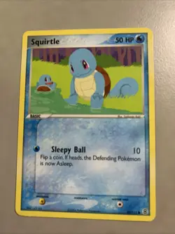 Pokemon TCG Squirtle EX FireRed LeafGreen Common Card 82/112 LP NM - Image 1