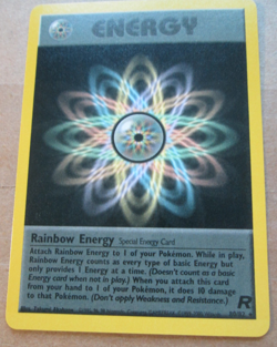 Rainbow Energy - 80/82 - Rare WOTC TCG-Team Rocket Pokemon Card - Image 5