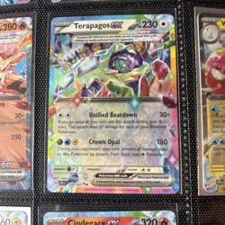 Pokemon TCG Stellar Crown Terapagos EX 128/142 Double Rare Holo Card - Image 1