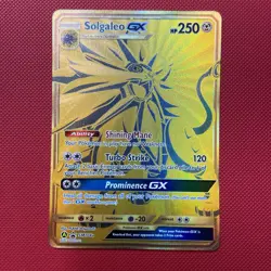 SOLGALEO GX SM104a Hidden Fates Sun Moon Gold Promo Pokemon Card Near Mint - Image 2
