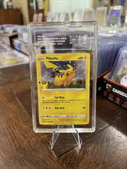 2020 Pokemon SWSH Pikachu Holo General Mills 25th Anniversary Card #039 TAG 9 - Image 1