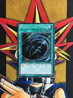LCJW-EN285 Mystical Space Typhoon Secret Rare 1st Edition NM Yugioh Card - Image 1