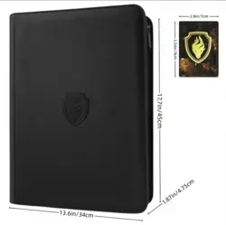 16 Pocket Trading Card Binder - Black - Holds 1024 - UK Seller - Brand New - Image 1