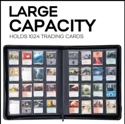 16 Pocket Trading Card Binder - Black - Holds 1024 - UK Seller - Brand New - Image 2