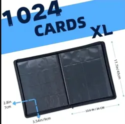 16 Pocket Trading Card Binder - Black - Holds 1024 - UK Seller - Brand New - Image 3