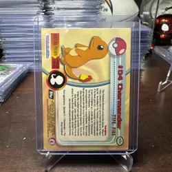 Charmander #04 Holo Topps TV Animation Black Label Pokemon Card - LP - Image 2