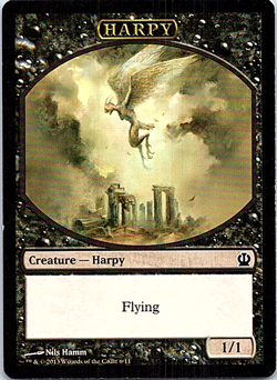 Harpy Token Magic The Gathering Theros Card Light Play 4x x4 - Image 1
