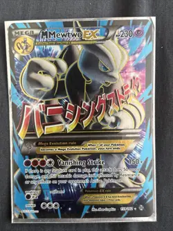 Pokemon XY Breakthrough M Mewtwo EX Full Art Ultra Rare Card 159/162 2015 BKT - Image 1