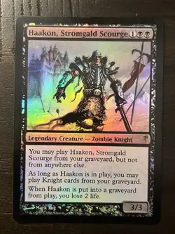 Haakon, Stromgald Scourge - Foil ColdSnap Magic mtg Moderate Play, English x1 - Image 1