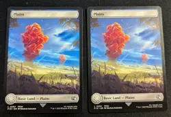 MTG - x2 Plains #294 -Final Fantasy - Pack Fresh!! - Image 1