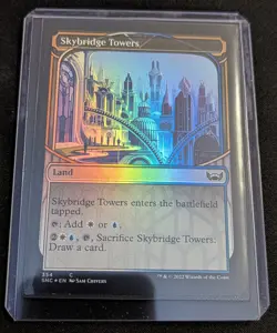 MTG - Skybridge Towers SHOWCASE FOIL - Streets of New Capenna - Pack Fresh!! - Image 2