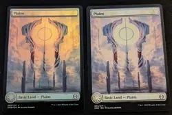 MTG - x2 Plains (262) FULL ART (1 FOIL & 1 Regular) - Phyrexia: All Will Be One - Image 1