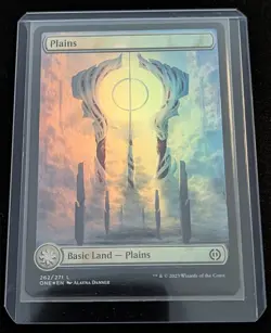 MTG - x2 Plains (262) FULL ART (1 FOIL & 1 Regular) - Phyrexia: All Will Be One - Image 2