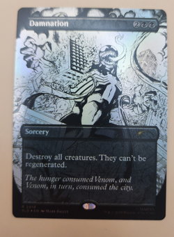 MTG Damnation (2019) Rare Secret Lair Marvel's Venom Unleashed Inks FOIL - Image 3