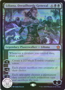 MTG Liliana, Dreadhorde General (176) | NM Foil | Foundations {FDN} - Image 1