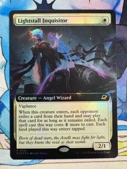 2025 MTG Edge Of Eternities Lightstall Inquisitor Extended Art Foil #320 - Image 1