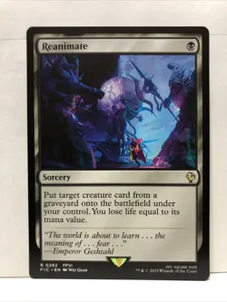 MTG Reanimate Magic: The Gathering Commander: Final Fantasy Rare #0282 - Image 1