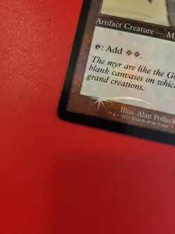 MTG *FOIL* Palladium Myr (Retro Frame) WPN Promo. LP or better. Magic. - Image 3