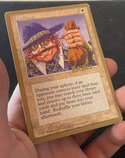MTG Land Tax 1996 Michael Loconto 4th Edition World Championship Decks LP/MP - Image 4