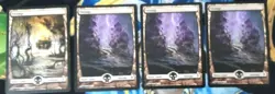 Swamp MTG Zendikar Full-Art Common Land Original Zenikar Slightly Played x4 - Image 2