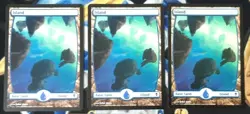 Island MTG Zendikar Full-Art Common Land Original Zenikar Slightly Played x3 Zi2 - Image 1