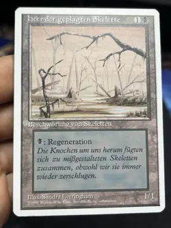 German Misprint Drudge Skeletons Swamp With Regenerate • LP+ • Mtg (2033) - Image 1