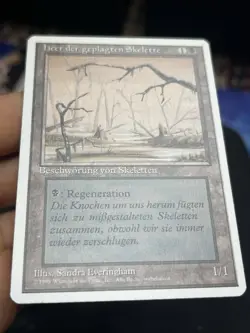 German Misprint Drudge Skeletons Swamp With Regenerate • LP+ • Mtg (2033) - Image 2