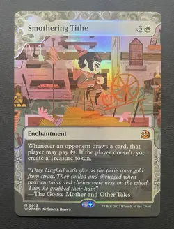 Magic: The Gathering Smothering Tithe Foil Wilds of Eldraine Enchanting Tales - Image 1