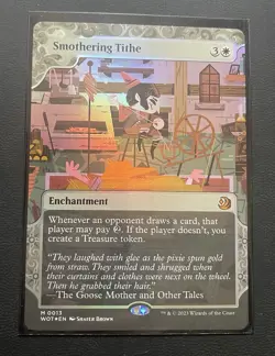 Magic: The Gathering Smothering Tithe Foil Wilds of Eldraine Enchanting Tales - Image 3