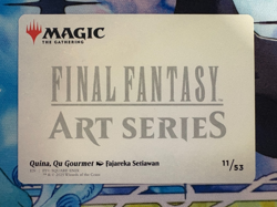 2025 MTG Final Fantasy Quina, Qu Gourment Art Series Gold Stamp #11 - Image 2