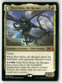 Magic the Gathering Nicol Bolas, the Ravager m2019 #218 - Image 1