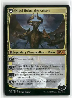 Magic the Gathering Nicol Bolas, the Ravager m2019 #218 - Image 2
