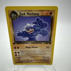Dark Machamp First Edition 27/82 Pokemon TCG Light Play LP Non Holo - Image 1