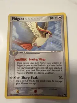 Pokemon TCG Pidgeot 27/112 Holo Rare EX FireRed & LeafGreen 2004 NM - Image 1