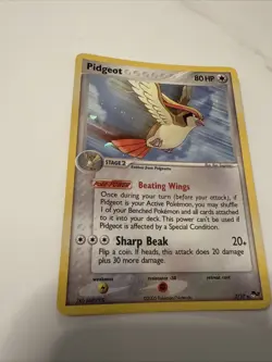 Pokemon TCG Pidgeot 27/112 Holo Rare EX FireRed & LeafGreen 2004 NM - Image 3