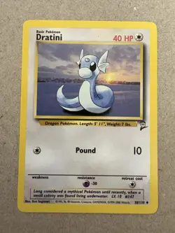 Pokemon - Base Set 2 - Dratini 038/130 - Uncommon LP/NM - Image 1