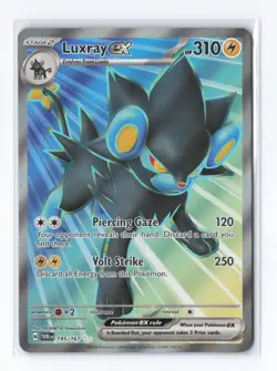 Luxray ex 195/167 Twilight Masquerade Ultra Rare Full Art Pokemon - Image 1