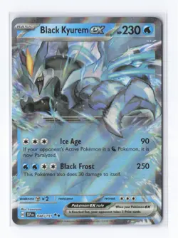 Pokemon Black Kyurem ex 48/191 Surging Sparks Double Rare NM - Image 1