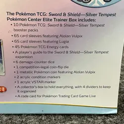 POKEMON Sword & Shield-Silver Tempest Pokemon Center Elite Trainer Box - Image 4