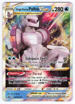 Pokemon TCG NM Origin Forme Palkia VSTAR Jumbo Promo SWSH254 - Image 1