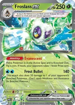 Froslass ex (#003/182) - Holofoil SV - Paradox Rift NM Pokemon - Image 1