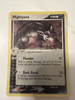 Pokemon TCG Mightyena 18/108 Holo Rare EX Power Keepers 2007 NM - Image 1