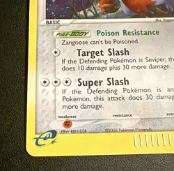 Zangoose 14/100 Holo Pokemon EX Sandstorm Holo Vintage TCG - LP 2003 E-reader - Image 2